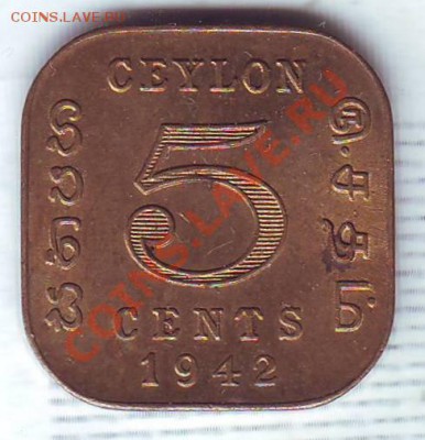 Брит.Цейлон.5 Центов.1942. до 29.10 - 19420030.JPG