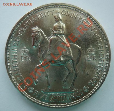 Великобритания.Крона 1953г.До 27.10. 22.00 мск - P1090178.JPG