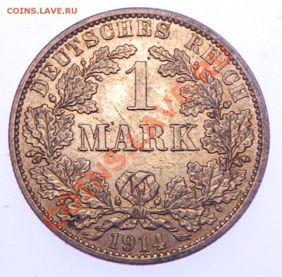 Кайзер 1 марочники оценка.1907-1914 ГГ - Германия 1 марка 1914 А.UNC-(2).JPG
