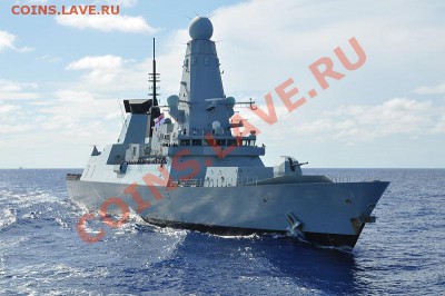 Монеты с Корабликами - CARIBBEAN_SEA_(Sept._28,_2012)HMS_Dauntless_(D-33) тип 45