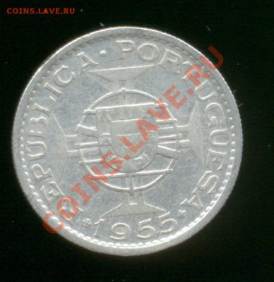 Ag. португал. ангола 10 эскудо 1955. до 30.10 22.00 - 4