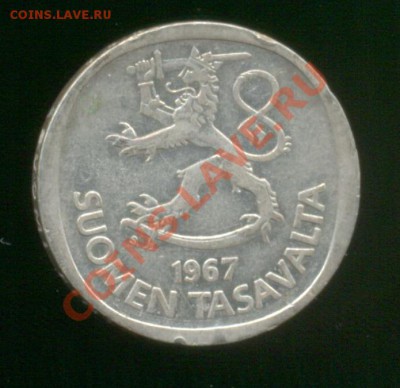 Ag. финляндия 1 марка 1967 до 30.10 22.00 - 5