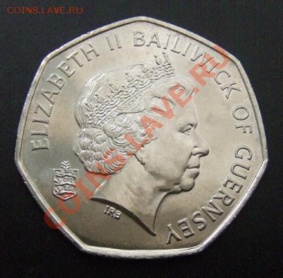 ГЕРНСИ 50 пенсов (2008) Лилии до 29.10 (22.00) - Генси 50 пенсов (2008) Лилии А