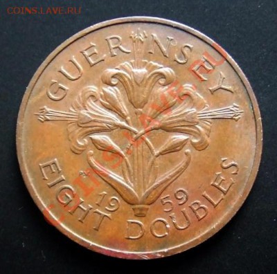 ГЕРНСИ 8 дублей (1959) до 29.10 (22.00) - Гернси 8 дублей (1959) Р