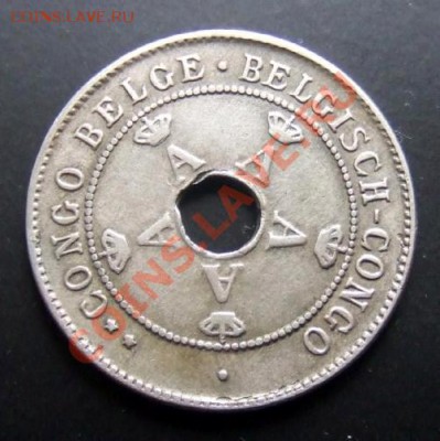 БЕЛЬГИЙСКОЕ КОНГО 10 сантимов (1911) до 29.10 (22.00) - Бельг. Конго 10 сантимов (1911) №2 А