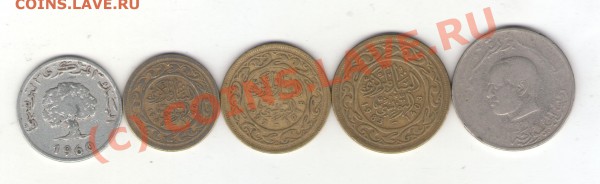 Тунис 5 монет 1960-1997 до 25.01.10 в 21.00 мск - tunisia 001