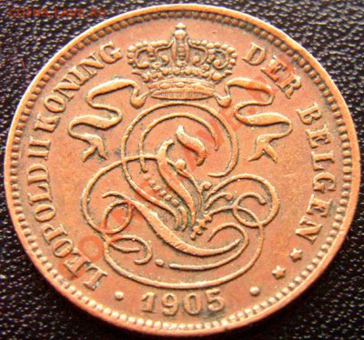 Бельгия_2 сантима 1905; до 25.10_22.20мск - 6612
