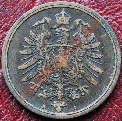 ГЕРМАНИЯ - 2 пфенига 1877 А - до 31 октября - 705