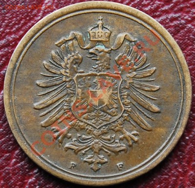ГЕРМАНИЯ - 1 пфениг 1886 F - до 31 октября - 711