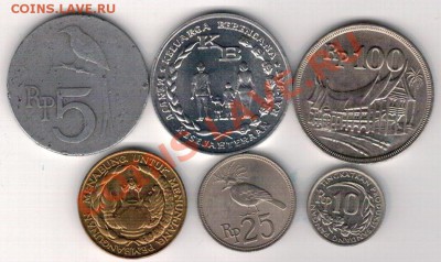 ИНДОНЕЗИЯ ПОДБОРКА 1970-74 (6ШТ) ДО 31.10 В 22.00МСК (6909) - 4-индон
