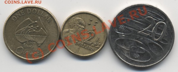 АВСТРАЛИЯ поборка 1 25-01 до 21-00 - подборка монет 1 001
