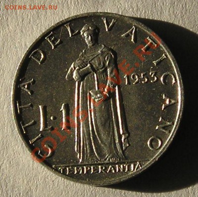 Ватикан, 1 Лира 1953, СОХРАН ! (30.10) - P1012428.JPG