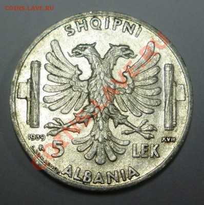 1939 год албания 5 лек - 1234444444.JPG
