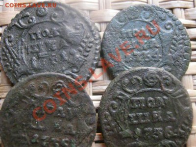 Полушки, 4 шт. 1731 (пер), 1734, 1735 и 1736г. До 3.11.13г. - 3.11 034.JPG