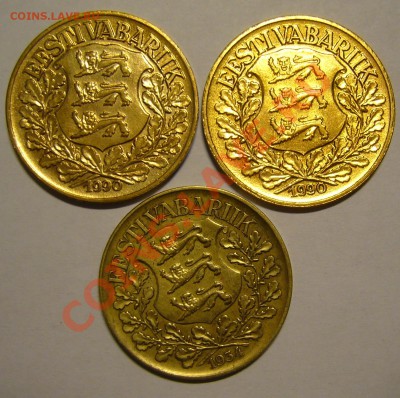 Эстония 1 крона 1934 и 1990 г.г. по фиксу - P1140179.JPG
