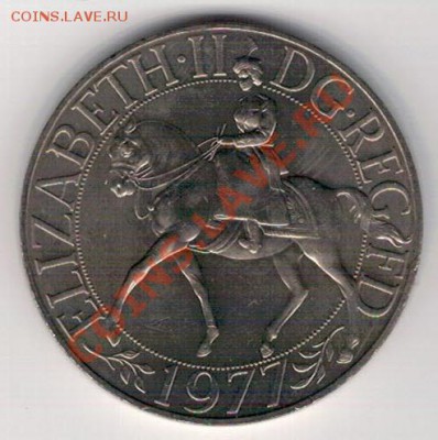 Великобритания крона 1977 Сер.юбилей 04.11.13 в 22ч (5386) - 4-кр77а