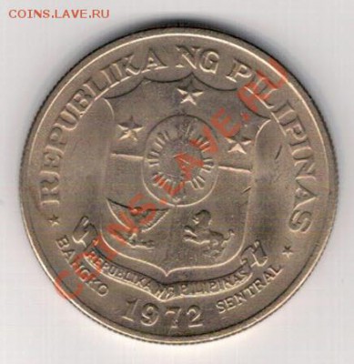 Филиппины песо 1972 Хосе Рисаль до 04.11 в 22.00мск (6890) - 4-фил72