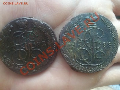 5 копеек Екатерины II, 1782, 1788 года Е.М. до 5.11.2013 - CAM00093