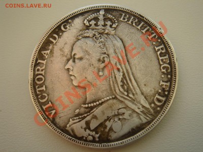 Великобритания: Ag-925 крона 1889 Виктория до 05.11 22 - Крона 1889-2.JPG