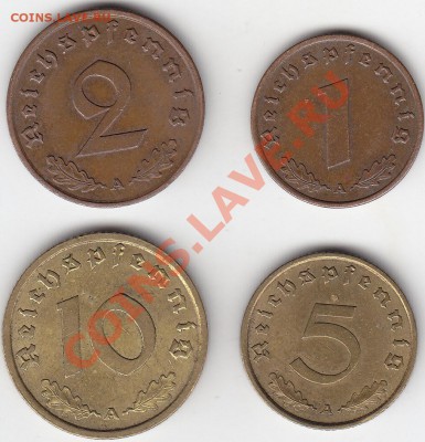 Третий Рейх 1939 А подборка из 4 монет до 5.11 22:00 мск - IMG_0002