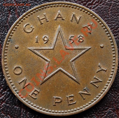 ГАНА - 1 пенни 1958 - до 5 ноября - 895