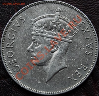 БРИТ. ВОСТ. АФРИКА - 1 шиллинг 1952 - Георг VI - до 5 ноября - 979