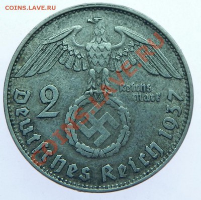 Германия 2 рейхсмарки 1937 D.с РУБЛЯ 3.11.13 22-00 МСК - DSCN5918.JPG