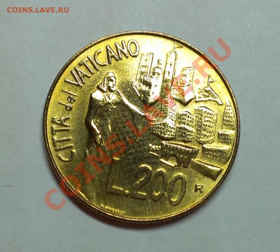 ВАТИКАН 200 ЛИР 1991 UNC до 3.11.13 22-00 МСК - IMAG1501