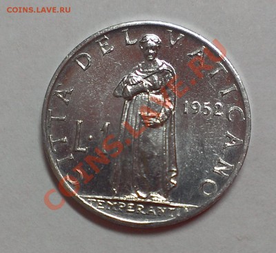 ВАТИКАН 1 ЛИРА 1952 UNC до 3.11.13 22-00 МСК - IMAG1554