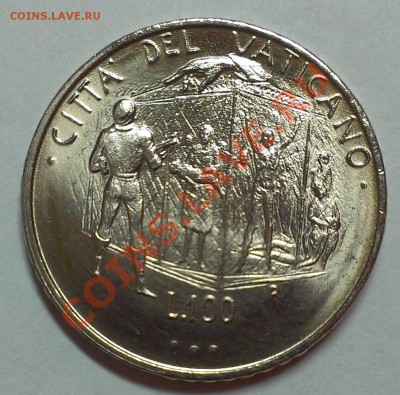 ВАТИКАН 100 ЛИР 1995 UNC до 3.11.13 22-00 МСК - IMAG1558