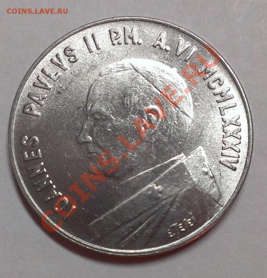 ВАТИКАН 10 ЛИР 1984 UNC до 3.11.13 22-00 МСК - IMAG1561