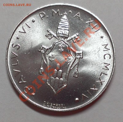 ВАТИКАН 10 ЛИР 1974 UNC 3.11.13 22-00 МСК - IMAG1602