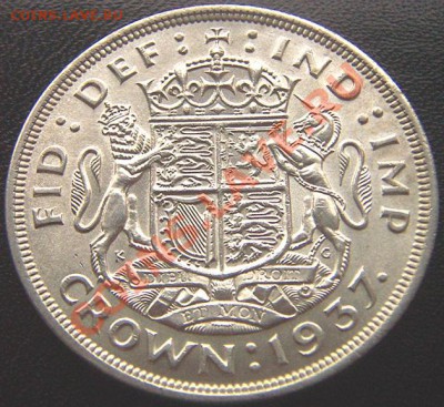 Отличная серебряная британская крона 1937; до 31.10_22.14мск - 6418