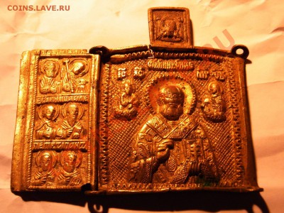 Старинный дорожный складень Николай Чудотворец - R0012731.JPG