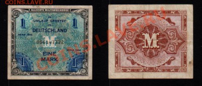 ГЕРМАНИЯ, оккупация, 1 марка 1944, 2.11 @ 22:00 - banknote_1096-0-1