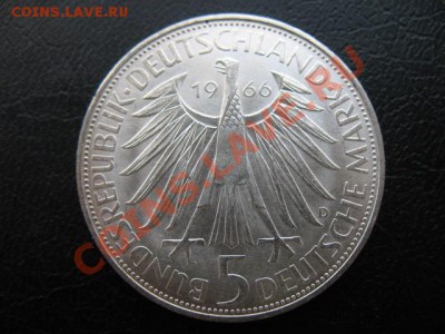 1966 ФРГ, 5 М, Лейбниц, серебро, до 05.11 в 22-10 мск - IMG_4048.JPG
