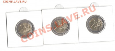 3 юбилейные монеты 2 евро UNC - 2eur000