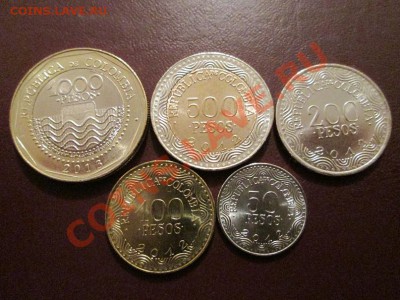 Колумбия подборка 5 монет UNC до 5.11.13 до 22.00 - IMG_1618б