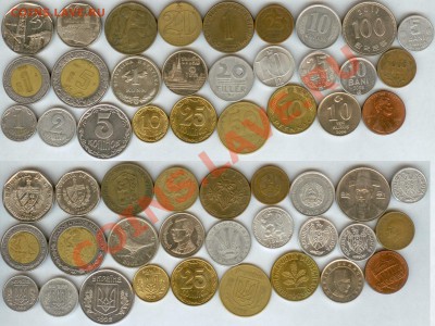 27 монет из 14 стран до 21.00 мск 09.11.2013 - 27 монет из 14 стран