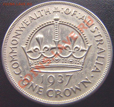 Серебряная австралийская крона 1937; до 03.11_22.10мск - 6636