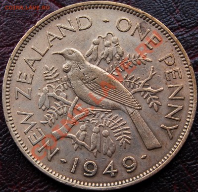 НОВАЯ ЗЕЛАНДИЯ - 1 пенни 1949 - Георг VI - до 9 ноября - 227