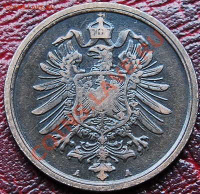 ГЕРМАНИЯ - 2 пфенига 1874 А - до 9 ноября - 222