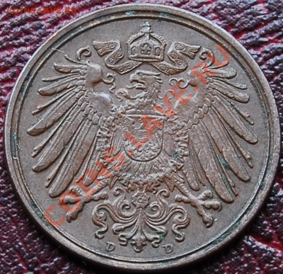 ГЕРМАНИЯ - 1 пфениг 1896 D - до 9 ноября - 226