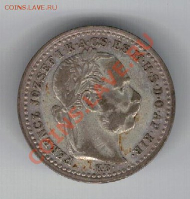 Ag ВЕНГРИЯ 10 КРЕЙЦЕРОВ 1872 ДО 07.11.13 В 22.00МСК (5756) - 5-венгр