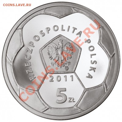 ФУТБОЛ на монетах МИРА - polonia_warszawa_5zl_a