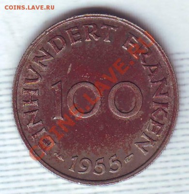 Саарленд.100 Франков.1955. до 10.11 - 19550018.JPG