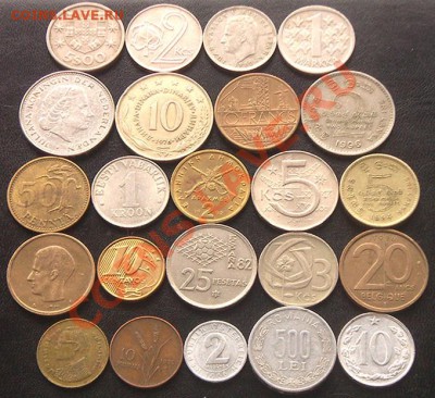 47 разных монет (см. фото и описание). До 05.11_22.00мск - 6439