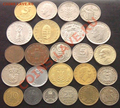 47 разных монет (см. фото и описание). До 05.11_22.00мск - 6442