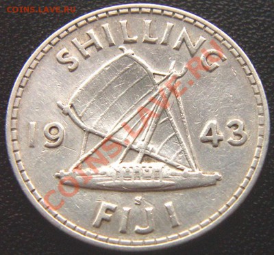 Британские о-ва Фиджи_серебр. шиллинг 1943; до 05.11_22.12мс - 6736