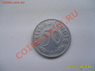 ГЕРМАНИЯ,50 РЕЙХСПФЕННИГОВ 1940 В (свастика,алюм-й)!!до 7.11 - S6000037.JPG
